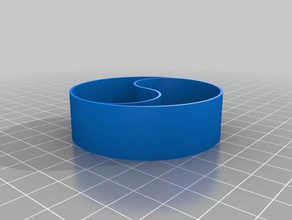 yin yang cortador de cookie alimentos bebida 3d print model - Mito3D