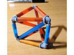 poliedro vértices matemática a arte da palha 3d print model - Mito3D