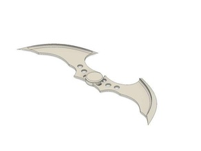 arkham batarang d'autres batman 3d print model - Mito3D