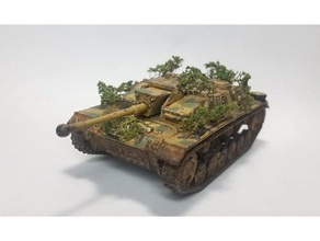 stug iii tank 156 scale 28mm 3d printing bolt action wargaming ww2 3d print model - Mito3D