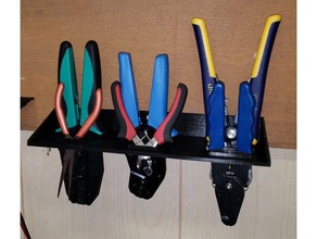 crimper stripper pliers rack tool holders boxes 3d print model - Mito3D