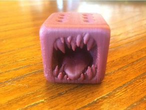 monster dice boardgame dnd dungeons dragons mimic tabletop 3d print model - Mito3D