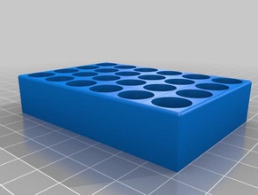 my customized 6x4 aaa battery organizer diy 3d print model - Mito3D