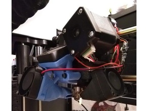 lulzbot mini parte de ventilador refrigeración 3d la impresora partes 3d print model - Mito3D