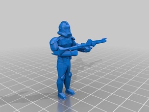 star wars 28mm phase ii clone trooper armor 3d printing boardgame boardgames gaming infantry starwars legion unit wargaming 3d print model - Mito3D
