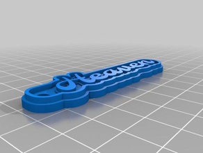 Himmel Schlüsselbund Schlüsselanhänger angepasst 3d print model - Mito3D