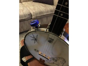 goodtime banjo suporte 35mm snark sintonizador de montagem a música creme cidade labs instrumento 3d print model - Mito3D