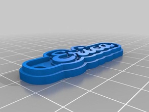 erica keychain keychains customized 3d print model - Mito3D