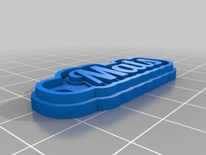 mats keychain keychains customized 3d print model - Mito3D