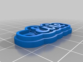 evie Anahtarlık özelleştirilmiş 3d print model - Mito3D