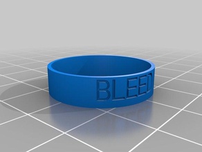 bleeding ring rings customized 3d print model - Mito3D