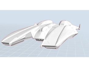 mamba elite peligroso 3d la impresión elitedangerous scifi nave espacial 3d print model - Mito3D