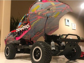traxxas slash body mount modification rc vehicles 3d print model - Mito3D