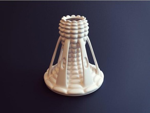 orgânica a arte resumo escultura vaso webshocker 3d print model - Mito3D