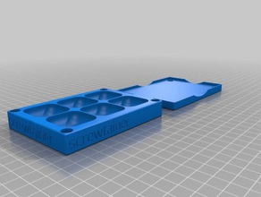 my customized magnetic screw traybox optional lid diy 3d print model - Mito3D