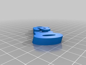 my customized iamburnys v2text oscar keychains 3d print model - Mito3D
