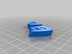 my customized iamburnys v2text laura keychains 3d print model - Mito3D