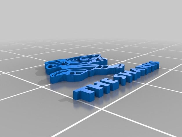 squali squadra di rugby in 3d logo le scansioni repliche sud africa 3D print model - Mito3D