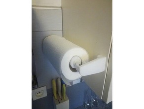 eine hand leicht ändern, Papier Handtuch roll holder porte essuie-tout Küche Essen 3d print model - Mito3D
