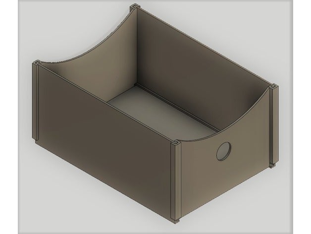 simple caja de herramientas los contenedores titular sostenedor la pluma cuadro soporte herramienta 3D print model - Mito3D