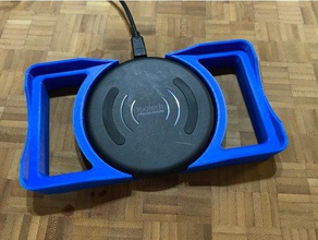 yootech wireless-Ladegerät-Halter iphone-xr quadlock case 3d drucken 3d print model - Mito3D