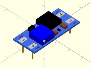 mt3608 voltage booster model electronics mt-3608 3d print model - Mito3D