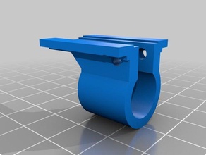 black decker wireless hot glue gun trigger gripper cylinder parts 3d print model - Mito3D