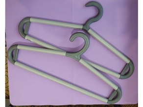 coat hangers adjustable household clothes hanger parametric 3d print model - Mito3D