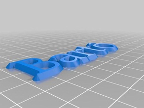 barto fonte 25 i segni loghi personalizzato 3d print model - Mito3D