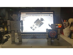 américa do robô robótica 3d print model - Mito3D