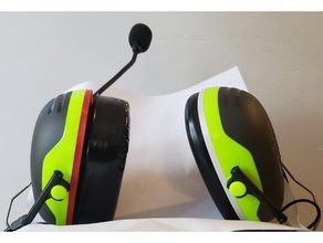 gel-ear-Dichtung Adapter von 3m peltor-Gehörschutz andere david clark gel-Dichtung die Allgemeine Luftfahrt headset Gehörschutz 3d print model - Mito3D