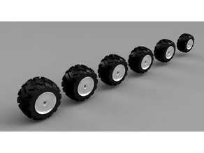 gaslands ruote off-road i giocattoli giochi hotwheels pneumatico pneumatici 3d print model - Mito3D