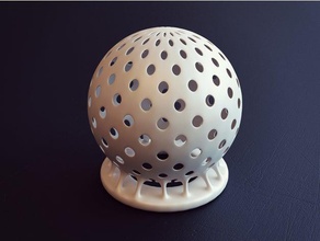 Bio ii Skulpturen abstract Dekor Lampe Licht vase webshocker 3d print model - Mito3D
