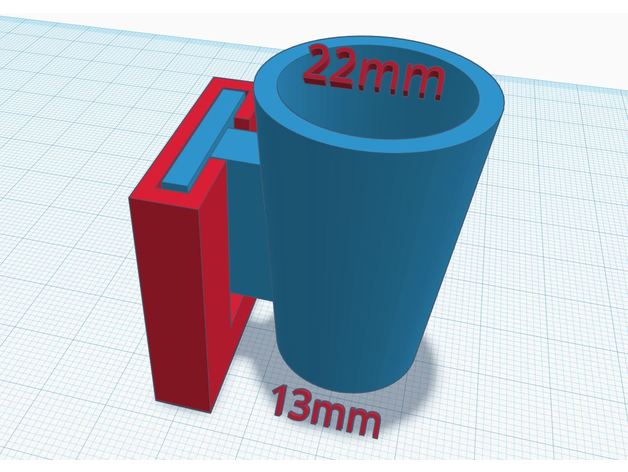 Nagel Schleifer holster - Organisation e-Datei Maniküre 3D print model - Mito3D