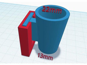 nail grinder holster organization e-file manicure 3d print model - Mito3D