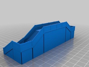 scale footbridge 01 buildings structures customized 3d print model - Mito3D