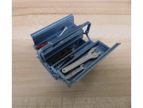 caixa de ferramentas 118 escala adereços martelo miniatura pinça paisagem scredriver chave 3d print model - Mito3D