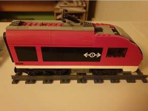 lego compatible train tracks straight construction toys 3d print model - Mito3D