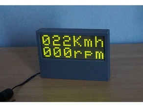 boitier afficheur pour ein&eacutemom&egravetre wifi Elektronik 3d print model - Mito3D