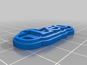 leo Schlüsselanhänger angepasst 3d print model - Mito3D