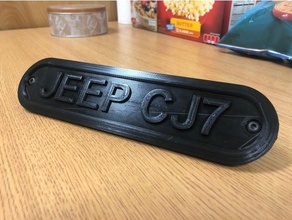 jeep yj windshield cap cj automotive 3d print model - Mito3D