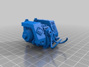 l'effroi de tusker modèle des robots hache dreadnought armes proxy bouclier l'espace viking loups vénérable warhammer 40k 3d print model - Mito3D