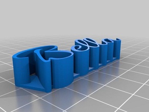bella 3d name plate sculptures customized 3d print model - Mito3D