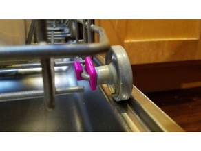 dishwasher wheel mount 3d printing 3d print model - Mito3D