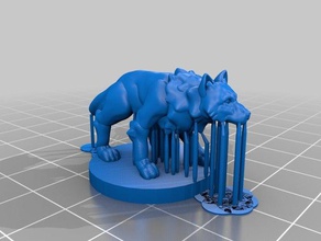 wolf jeux animal le mdn miniature de rpg table 3d print model - Mito3D