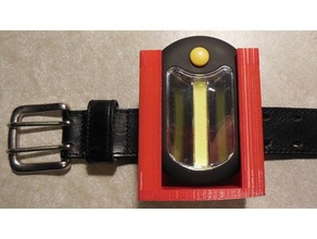 led flash light belt clip case diy flashlight 3d print model - Mito3D
