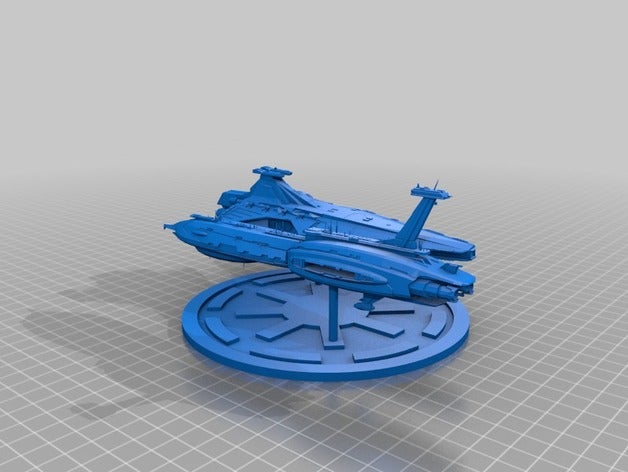 battle over coruscant vehicles 3D print model - Mito3D