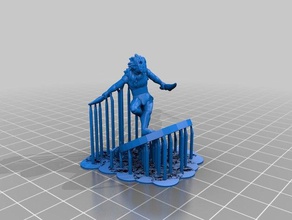 wood elf rogue oyunlar dnd minyatür rpg raf masa 3d print model - Mito3D