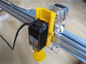 láser ajustador de protección contra el polvo la solapa electrónica lasercutter cortadora grabador 3d print model - Mito3D