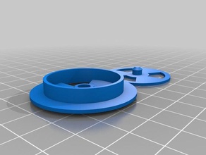 meu personalizados paramétrico circular ar aparador partes 3d print model - Mito3D